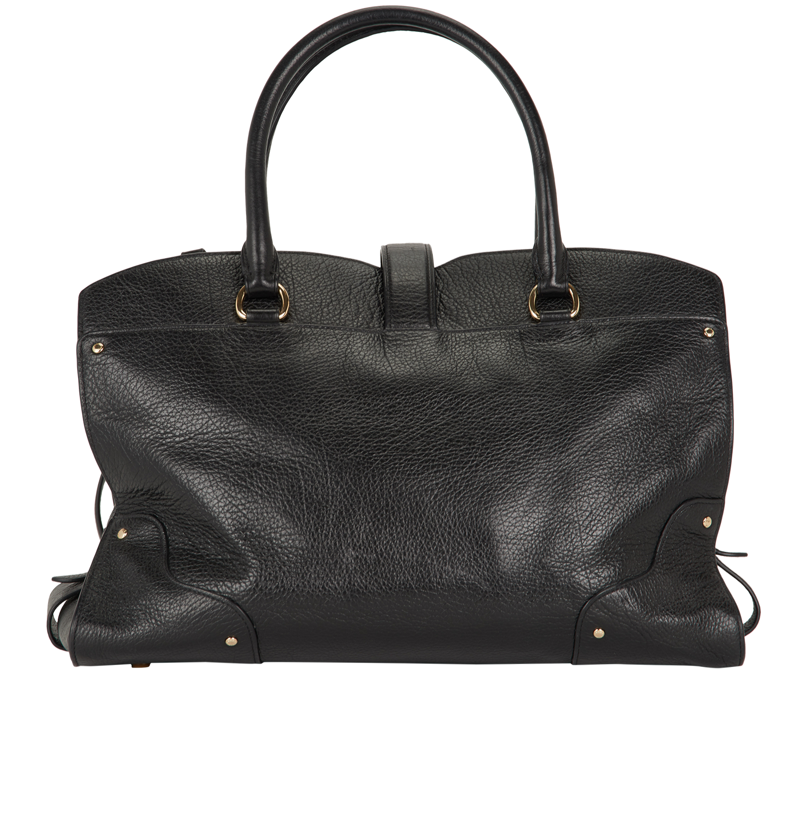 Mercer Satchel, &pound;150, Handbags, Black, Leather, Back view